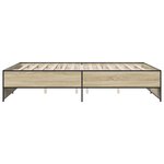 vidaXL Cadre de lit sans matelas chêne sonoma 140x200 cm