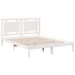 vidaXL Cadre de lit extra long sans matelas 140x210 cm bois massif