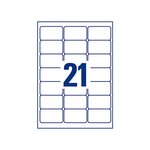 Etiquettes adresses - 63,5 x 38,1mm - Laser - L7160