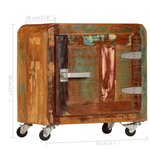 vidaXL Table de chevet 50 x 30 x 50 cm Bois de récupération massif