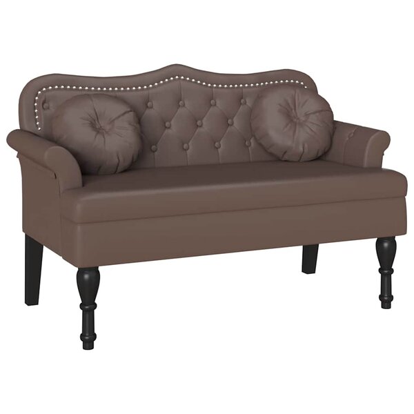vidaXL Banc Chesterfield Marron 120 5 x 65 x 75 cm Simili cuir