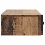 vidaXL Table d'appoint murale Bois ancien 87 5 x 34 5 x 17 cm