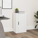 vidaXL Buffet Blanc 40x33x70 cm Bois d'ingénierie