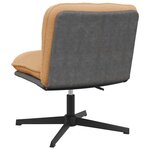vidaXL Chaise pivotante de bureau beige bouclé comme de la laine tissu