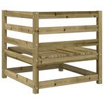 vidaXL Salon de jardin 9 Pièces bois de pin imprégné