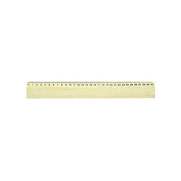 Règle plate en bois naturel - largeur 4 cm - certifiée PEFC SAFETOOL