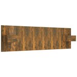 vidaXL Tête de lit avec armoires Chêne fumé Bois d'ingénierie