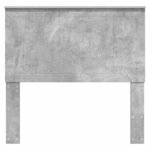 vidaXL Tête de lit Gris béton 100 cm Bois d'ingénierie