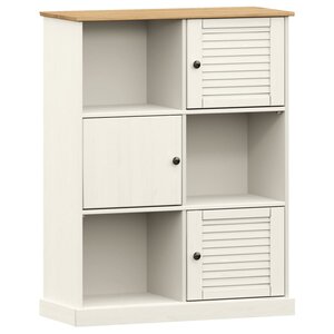 vidaXL Bibliothèque VIGO blanc 90x35x114 5 cm bois massif de pin