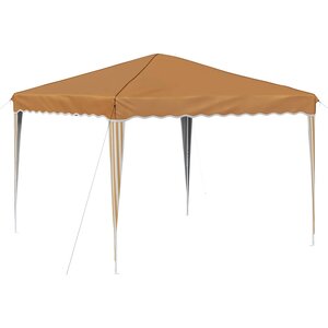 vidaXL Tente de fête pop-up 288 x 288 x 245 cm Beige Tissu Oxford