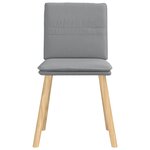 vidaXL Chaises à manger lot de 6 gris clair tissu