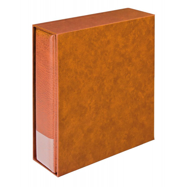 Album Multi-Collect Lindner avec boitier de protection. Couleur - Brun