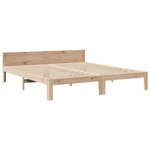 VidaXL Cadre de lit familial sans matelas 270x200cm bois massif de pin