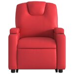 vidaXL Fauteuil inclinable de massage Rouge Similicuir