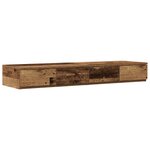 vidaXL Cadre de lit de rangement en bois ancien 120x190 cm