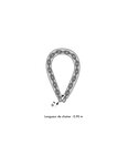 THIRARD - Chaîne acier cémenté zingué Loops  vélo  barrières  Ø 8mm  0.9m  gaine PVC