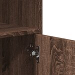 vidaXL Armoire à roulettes chêne marron 55x40x91 cm bois d'ingénierie