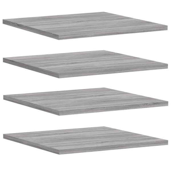 vidaXL Étagères murales 4 Pièces sonoma gris 40x50x1 5 cm bois ingénierie