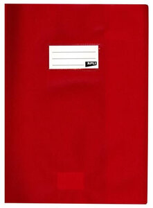 Lot De 10 X Protege Cahier Pvc 19/100 24X32 Rouge