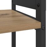 vidaXL Bibliothèque chêne artisanal 60 x 30 x 83 cm Bois d'ingénierie