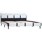vidaXL Cadre de lit avec LED sans matelas blanc 160x200 cm