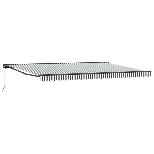 vidaXL Cadre d'auvent Anthracite et blanc 500 × 300 cm