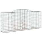 vidaXL Panier de gabions arqué 300x50x120/140 cm Fer galvanisé