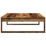 vidaXL Table basse vieux bois 100x100x35 cm bois d'ingénierie