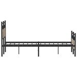 vidaXL Cadre de lit sans matelas chêne sonoma 137x190 cm