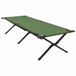 vidaXL Lit de camping pliant Amy jaune Tissu Oxford