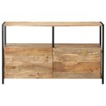 vidaXL Buffet 110x35x65 cm Bois de manguier massif