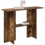 vidaXL Table console Chêne fumé 100 x 30 x 75 cm Bois d'ingénierie