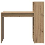 vidaXL Bureau Chêne artisanal 108 x 55 x 103 5 cm Bois d'ingénierie