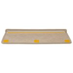 vidaXL Tapis d'escalier autocollants 30 Pièces 65x21x4 cm sable