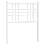 vidaXL Tête de lit métal blanc 80 cm