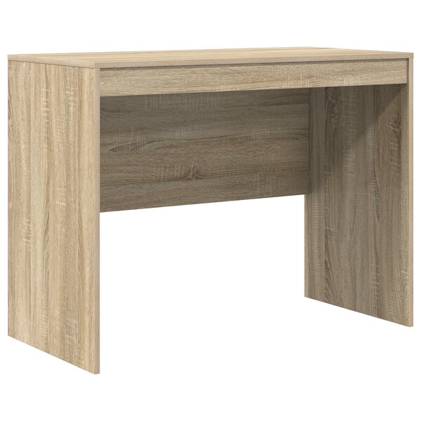 vidaXL Bureau d'écriture Chêne de Sonoma MDF avec placage 100 x 50 x 76 cm