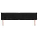 vidaXL Tête de lit LED avec des lumières à LED Noir 200 cm tissu