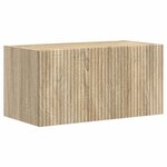 vidaXL Ensemble de meuble TV mural Montage mural 4 Pièces Chêne Sonoma