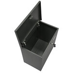 Boîte à colis en acier Bigpack Base EP2104 gros colis  47 x 46 x 24 cm  Noir