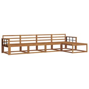 vidaXL Ensemble de canapés d'extérieur 5 pc Naturel