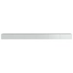 vidaXL Lit surélevé de jardin 600x80x45 cm Acier galvanisé Argenté