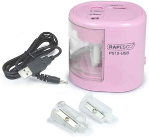 Elektrischer Doppel-Spitzer PS12-USB  rosa RAPESCO