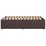 vidaXL Cadre de lit sans matelas marron foncé 120x200 cm tissu