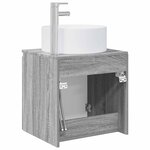 vidaXL Meuble de lavabo mural Sonoma gris 49 5 x 44 5 x 65 5 cm