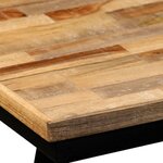 vidaXL Banc Teck de récupération et acier 110 x 35 x 45 cm