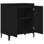 vidaXL Buffet Noir 60 x 35 x 70 cm Bois d'ingénierie