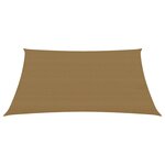 vidaXL Voile d'ombrage 160 g/m² Taupe 4x5 m PEHD