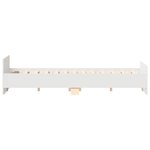 vidaXL Cadre de lit sans matelas blanc 200x200 cm