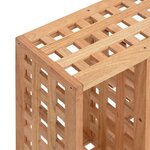 vidaXL Étagère murale 49x15x49 cm Bois massif de noyer