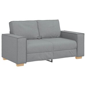 vidaXL Canapé 2 places Gris clair 160x78x84 cm Tissu